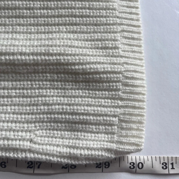 Talbots Sweater Women X Off White Cable Knit nylon Lambs Wool blend comfy cozy - Picture 6 of 7
